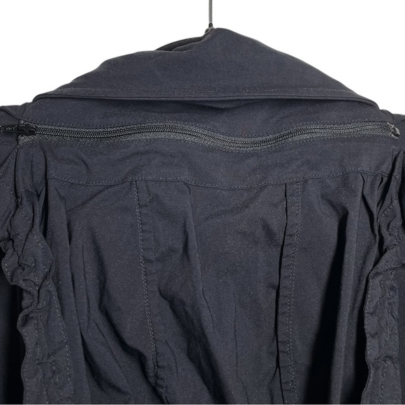 Anatomie Black Hybrid Windbreaker Stormi Removable Hood Travel Jacket Small - Picture 7 of 13